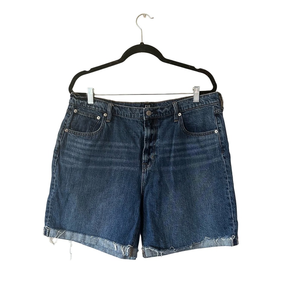 Gap 7 Inch High Rise Shorts in Dark Indigo Size 33